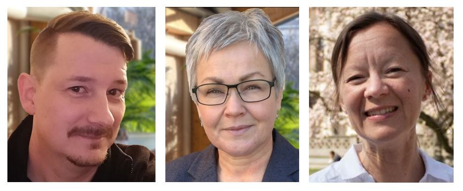 Bengt Meuller, överskyddsombud OFR/S, Agneta SanMartin, överskyddsombud Saco-S och Anna Sjösten, HR-specialist.