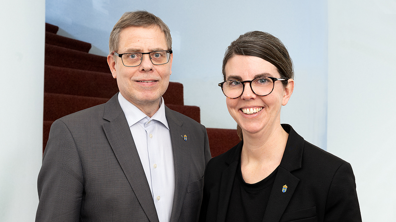 Christian Kjellström och Sofie Malmkvist från Medlingsinstitutet